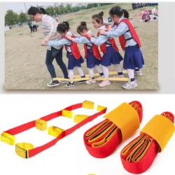 Pés de brinquedo gigante para crianças, esportes ao ar livre, 4 pessoas, equipamento de treinamento para crianças, adultos, jogos de trabalho em grupo, brinquedo interativo