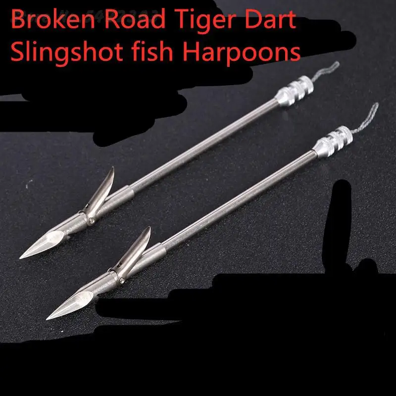 5pcs 160mm Fish Arrow Head Triangular Deep Water Fish Darts Unilateral Willow Leaf Slingshot Catapult Darts Fish Accessories