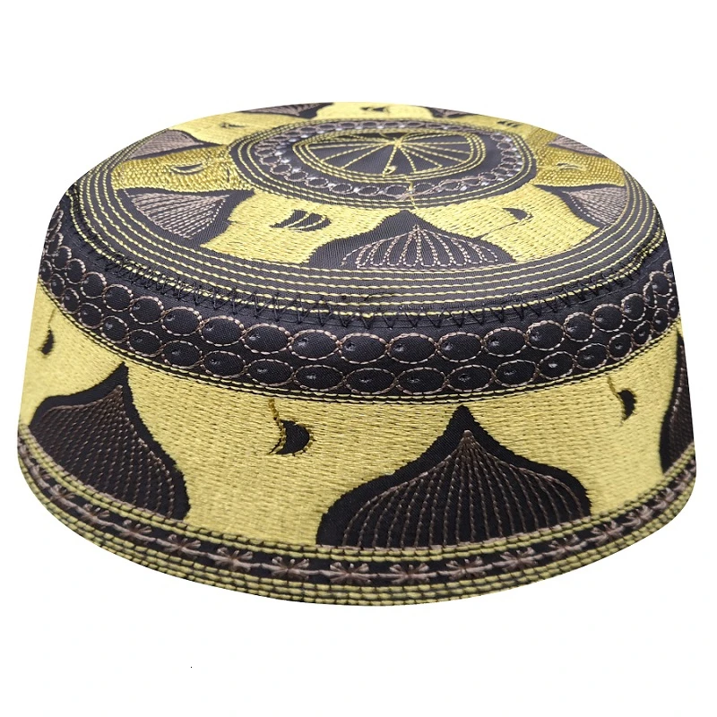 Мужская сатиновая шляпа Kippot, шляпы Аллах, молитвенные африканские еврейские мусульманские мужские Новые мусульманские кепки Kippah, Индия, Арабский мусульманский Kippa