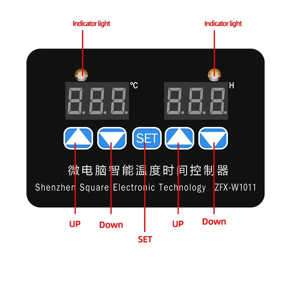 Controlador de temperatura ZFX-W1011 microordenador, termostato inteligente, controlador de tiempo, temperatura electrónica ajustable, 12V, 24V, 220V