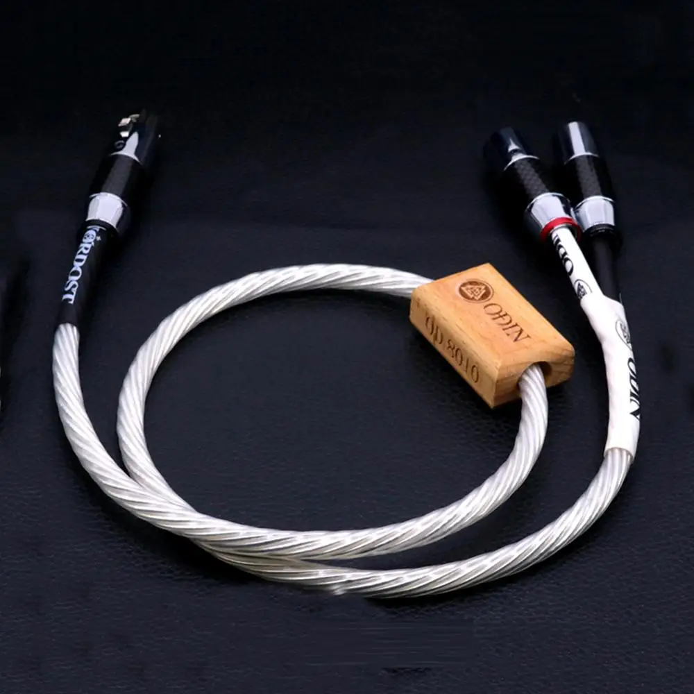 Hi-End Odin Reference Audio Cable With Carbon Fiber XLR Balanced Female To Male HIFI Cable