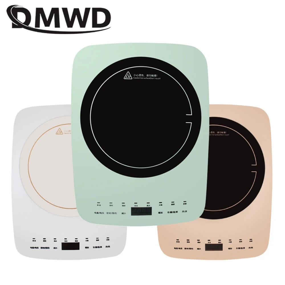 

DMWD Household Induction Cooker 2200W Heating Plate Electromagnetic Oven Electric Stove Cooking Machine Waterproof Touch Control