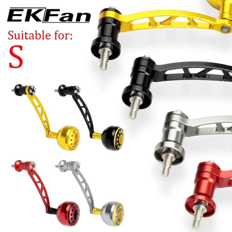 Ekfan CNC Aluminum Alloy Handle 83MM Length DIY Parts 35MM Knob For DAI&SHI Spinning Fishing Reel