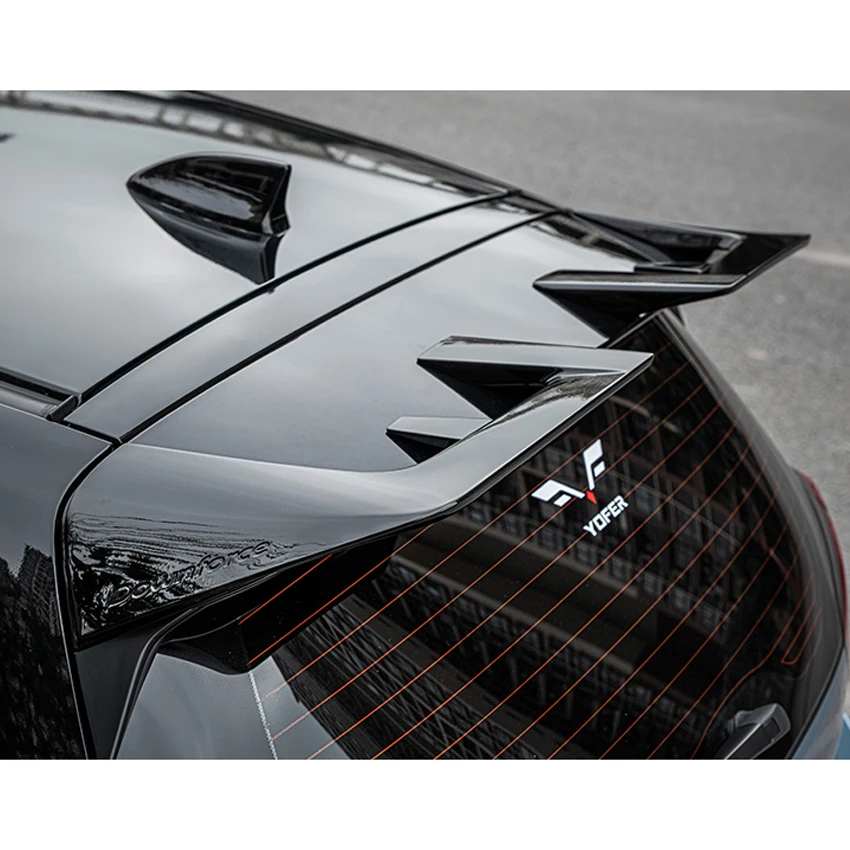 

PP Roof Lip For LIFE GR9 Yofer ABS Spoiler 2pcs Trim Body Kit For GR9 Glossy Black Top Wing Splitter Racing