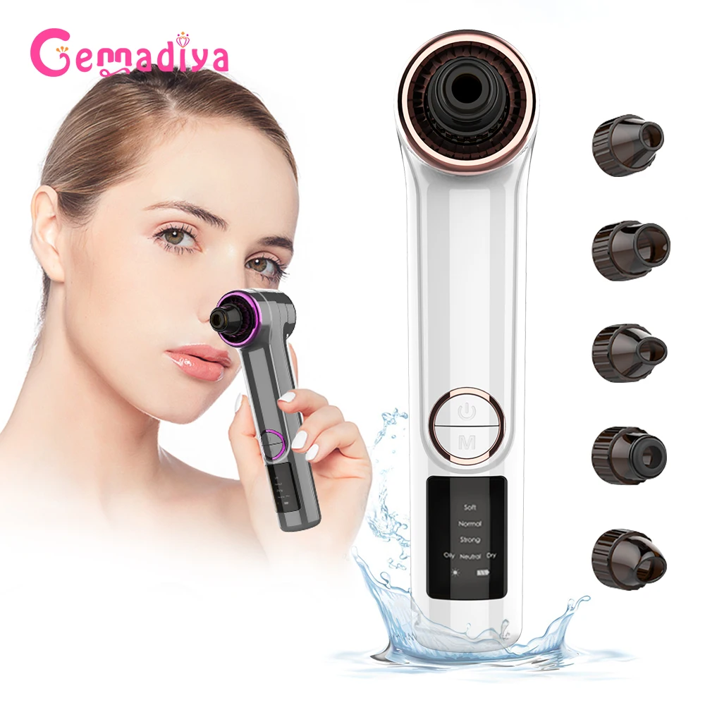 Facial Comedondrukker Vacuüm Acne Schoner Diepe Porie Reiniging Puistjes Squeeze Acne Remover Elektrische Mee-eter Gezichtsverzorging Gereedschap