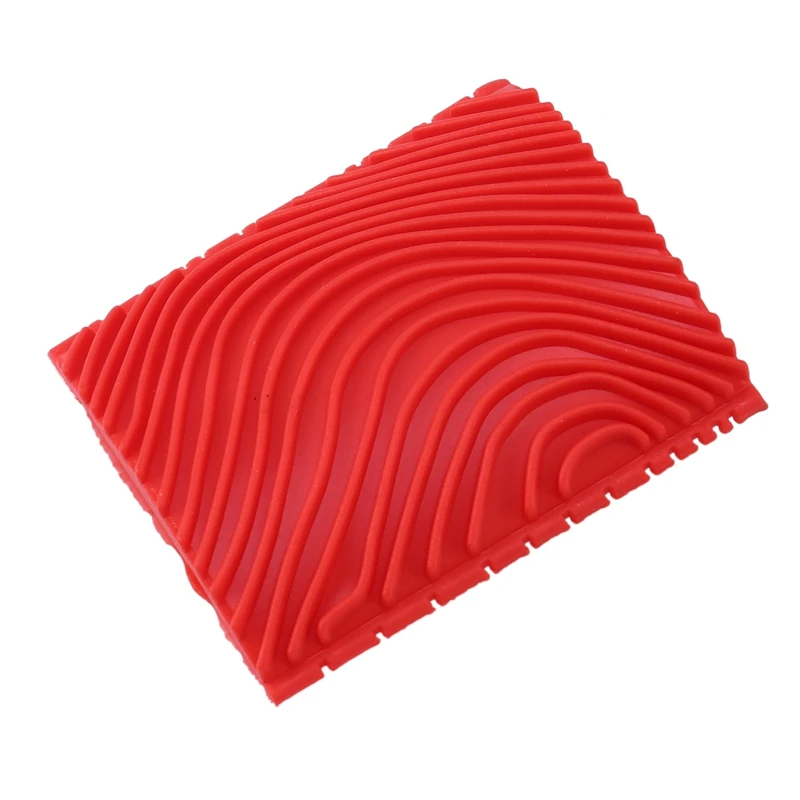 4PCS Wood Graining Tool Set Rubber Wood Graining Pattern Wall Paint Painting Tool for Wall Painting Decoration DIY