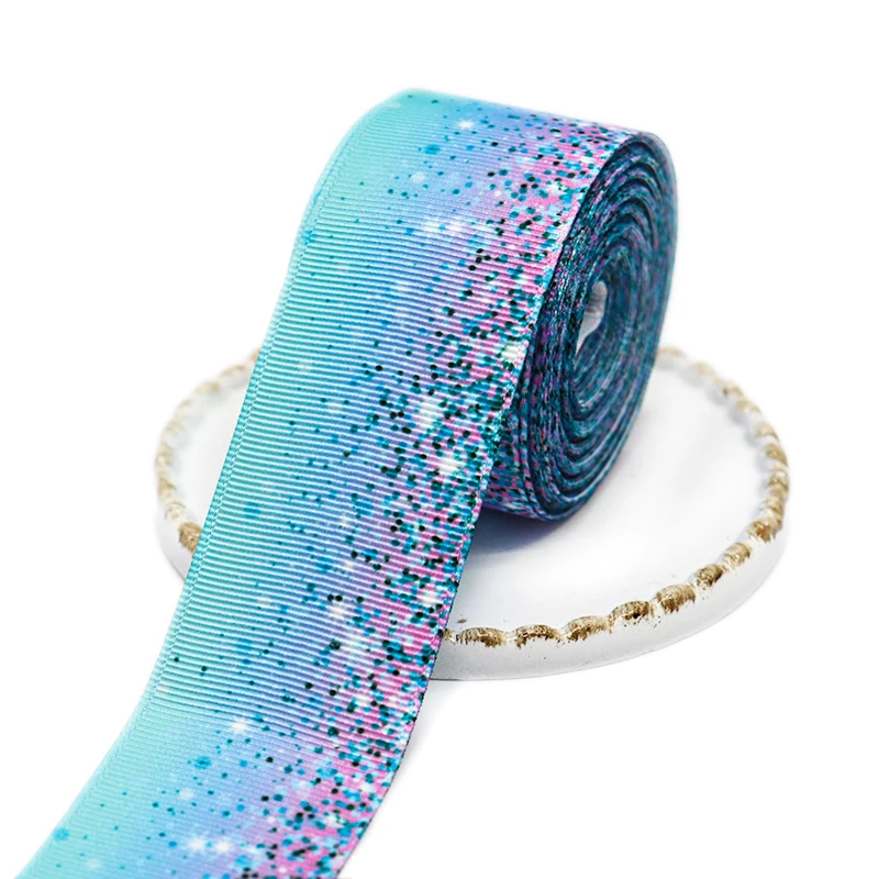 10 Yards 1,5 Zoll 38 mm Regenbogenfarben bedruckte Ripsbänder für Haarschleifen, DIY-Bastelmaterial Y2020110401 – Detail 6