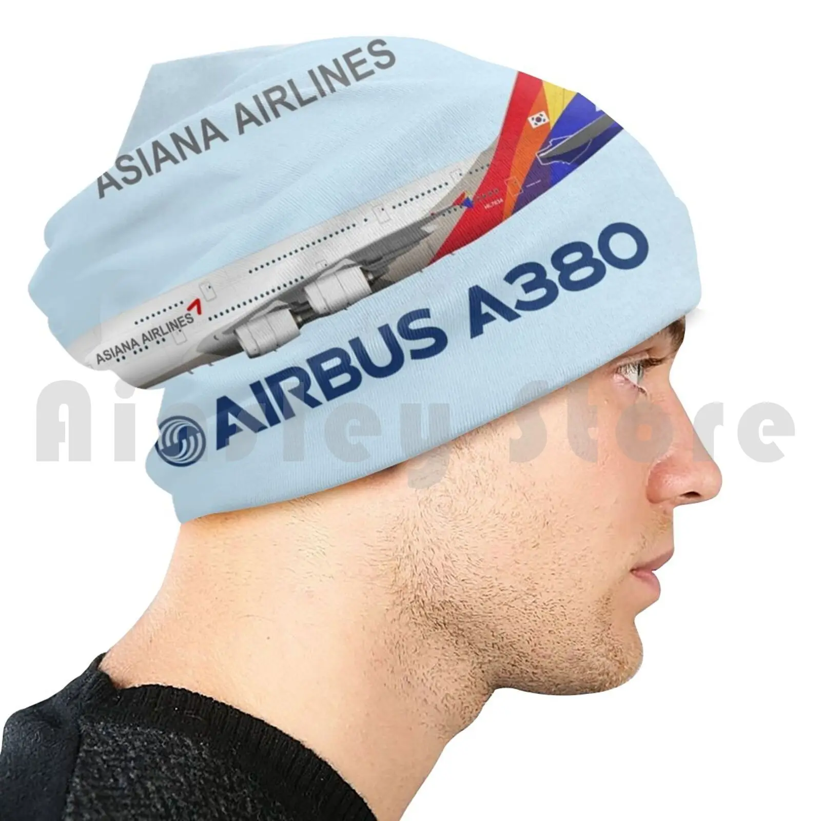 رسم توضيحي لآسيا ايرباص A380-النسخة الزرقاء بيني متماسكة قبعة الهيب هوب ايرباص A380 ايرباص A380 A380 ايرباص اسياانا