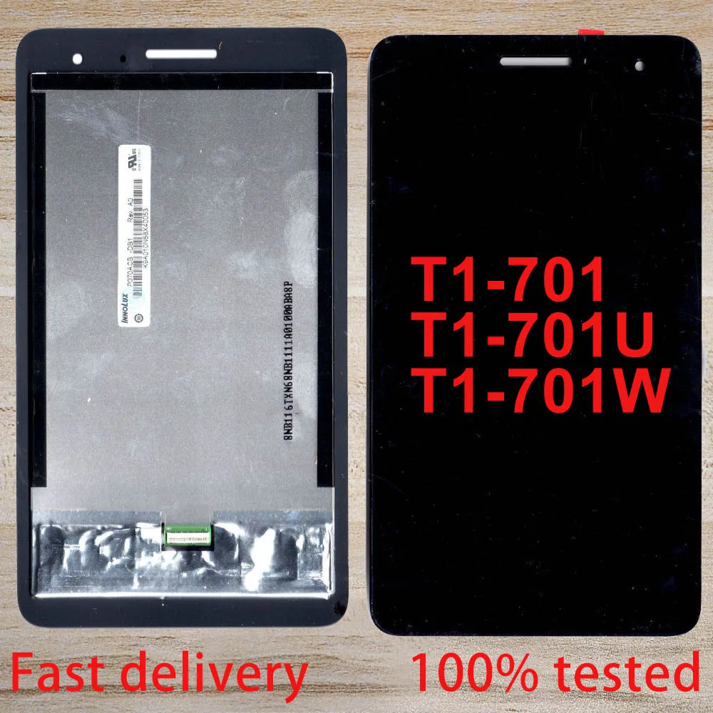 

LCD Touch Screen Digitizer Panel Assembly For Huawei Honor Play, Mediapad T1-701, T1 701U, T1-701U, T1-701W, Tablet, 100% Tested