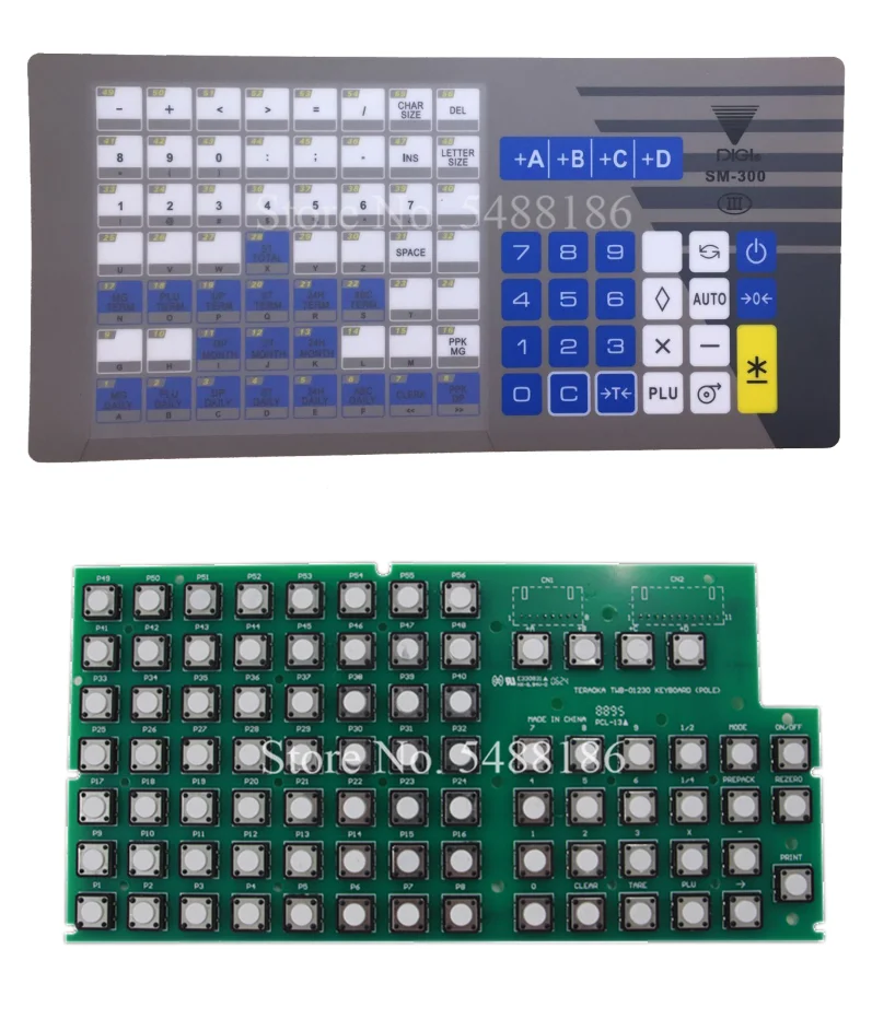 DIGI SM300 คีย์บอร์ด Key แผ่นวงจรภายในภายใน Circuit ปุ่มกดสำหรับ DIGI SM300P SM80XP ขนาด DIGI อะไหล่