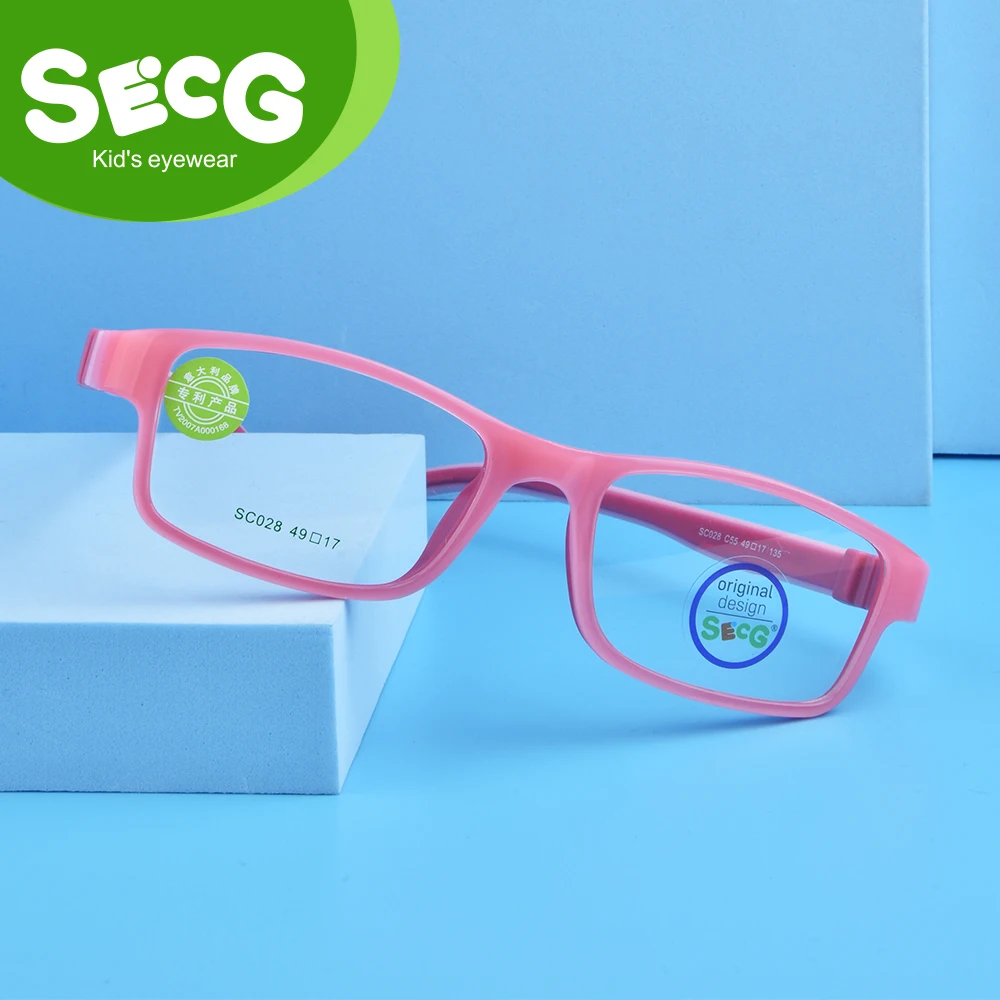 SECG Toddler Detachable Kids Frame Flexible Soft Optical Glasses Children Frame Diopter Eyeglasses Spectacle Frames Oculos Gafas