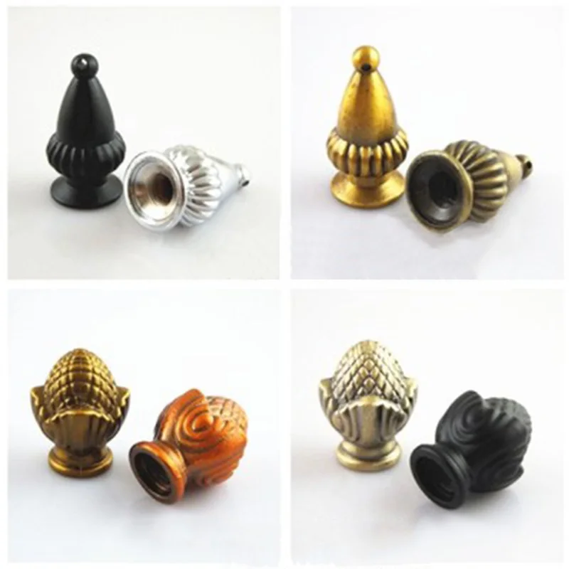 

20pcs 2 Styles M10 Inner Tooth Cap Zinc Alloy Decorative Piece Table Lamp Floor Lamp Screw Cap Lamp Hardware Accessories