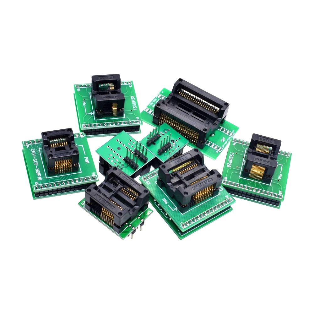 SOIC8 SOP8 SOP16 SOP20 TSSOP8 TSSOP24 SOP44to DIP8 DIP16 DIP44 sede a corpo largo presa adattatore programmatore larga 200mil