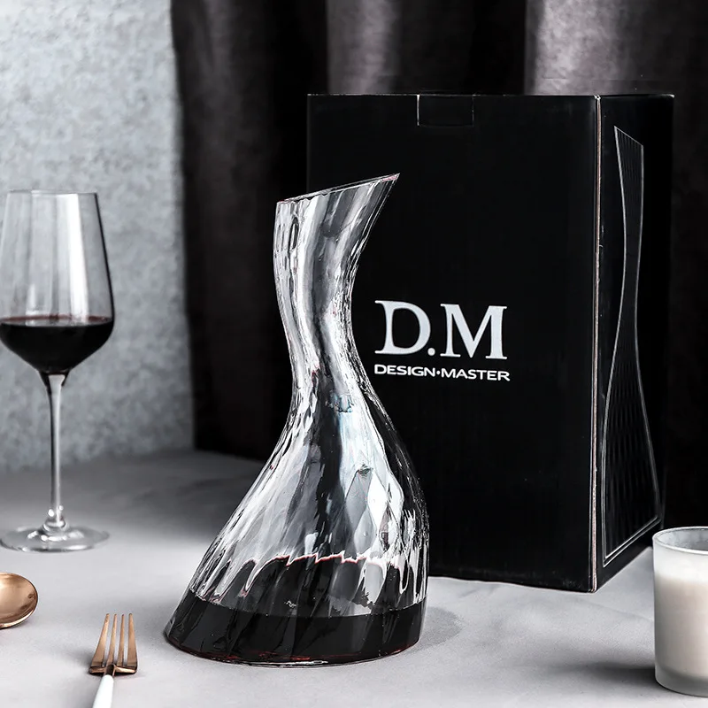 Artificial intelligence AI design European Swan creative lead-free crystal glass wine Decanter