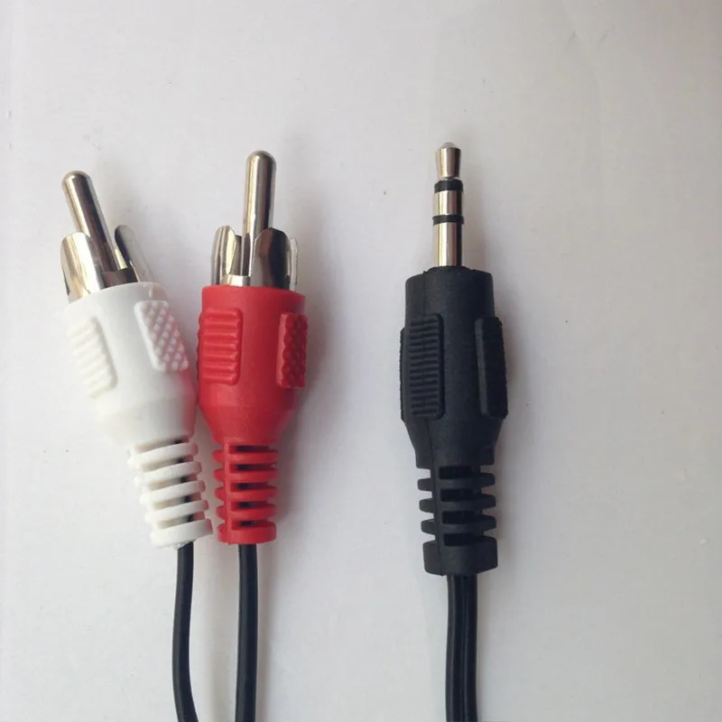 3.3ft/1m Audio Cable 3.5 Jack to 2 RCA male to male 2rca to 3.5mm AUX Stereo Audio Car Cable Splitter