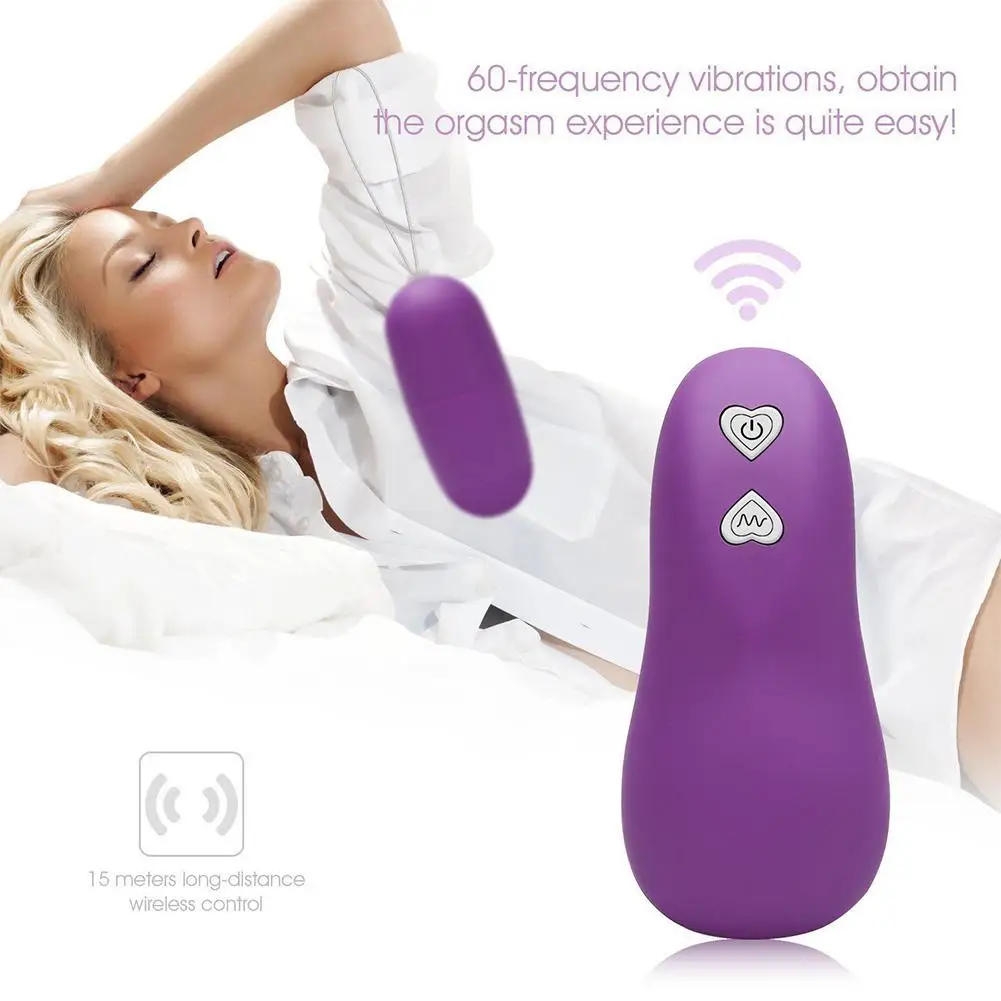 Wireless Remote Control Vibrator 68 different frequency luminous Jumping Egg Bullet magic eggs Pocket Vibration Massager