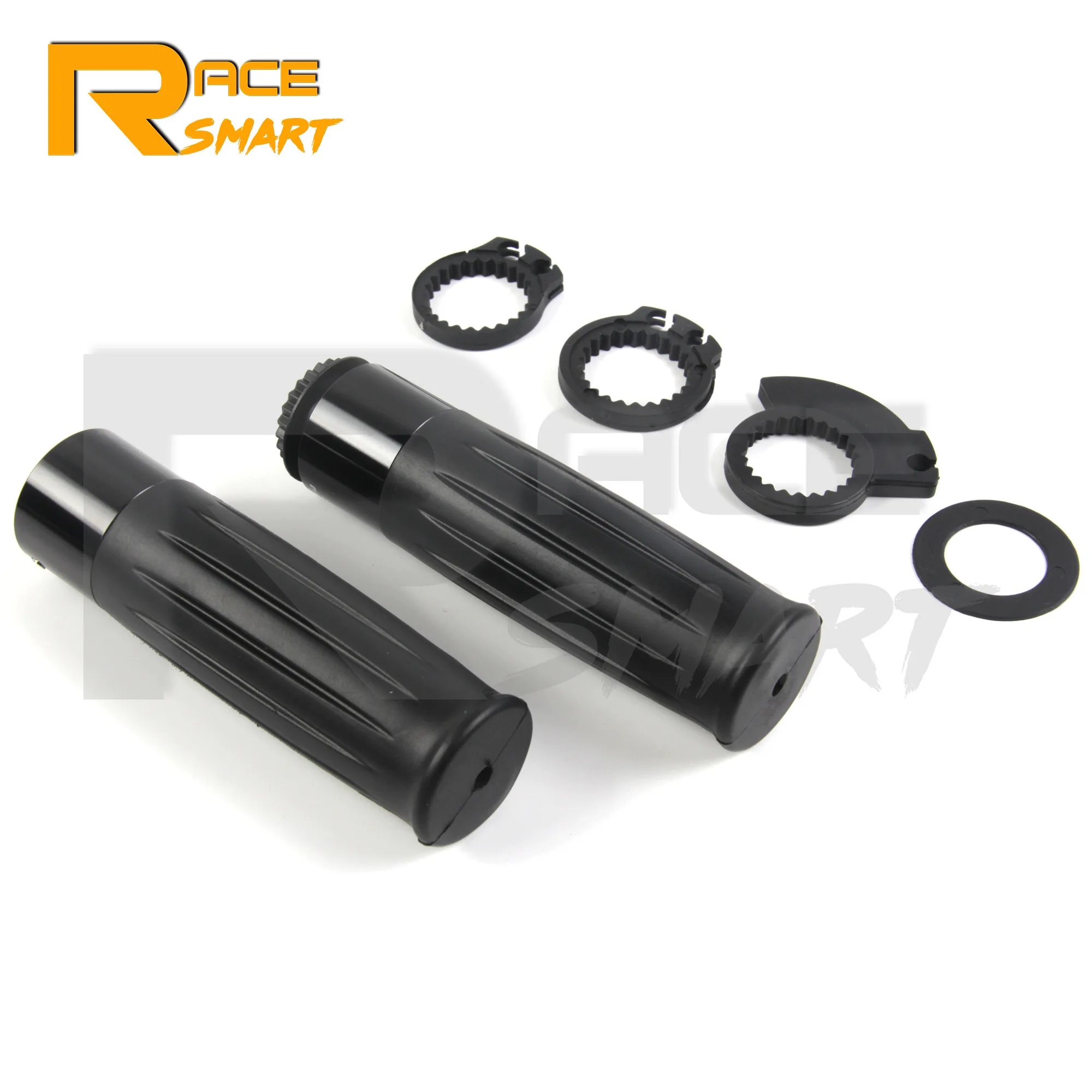 

1 Pair 7/8'' 22MM Rubber CNC Aluminium Motorcycle Grips Hand Handlebar Bar Grips Bicycle Rubber Mountain Cycle Handle Universal