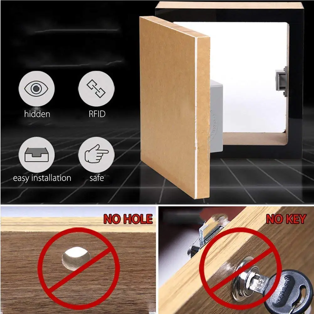 Serrures électroniques intelligentes pour armoire, capteur invisible, ID de verrouillage, carte IC, MELDigital, meubles de garde-robe