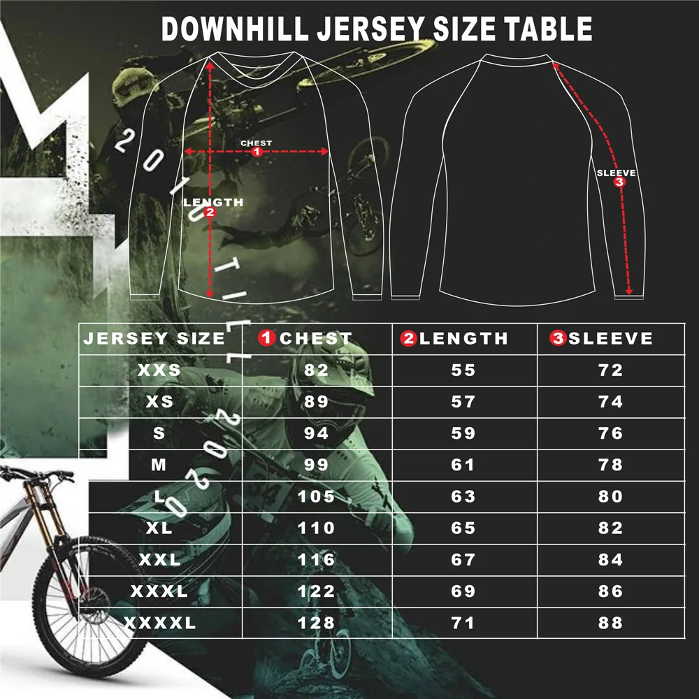 Men\'s Motocross Jersery Enduro Motocross DH MX Maillot Downhill Bike Running T-shirt Adventure Racing Breathable Clothing