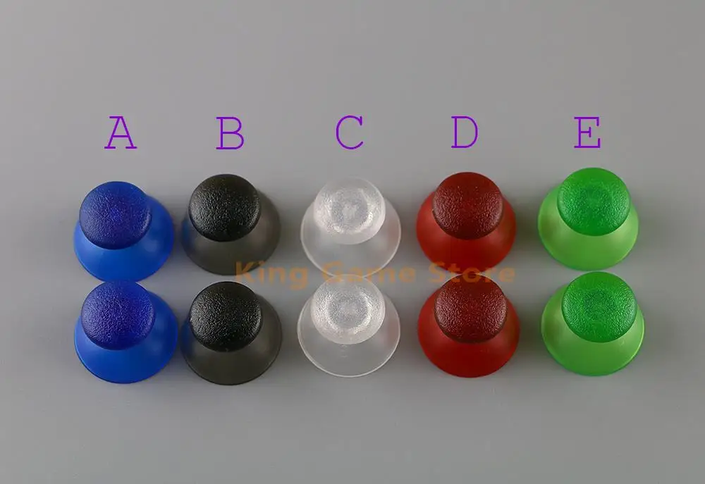 100 ชิ้นโปร่งใส 3D Analog จอยสติ๊กเห็ดหมวก Thumb ฝาครอบสําหรับ Sony PlayStation PS3 Controller