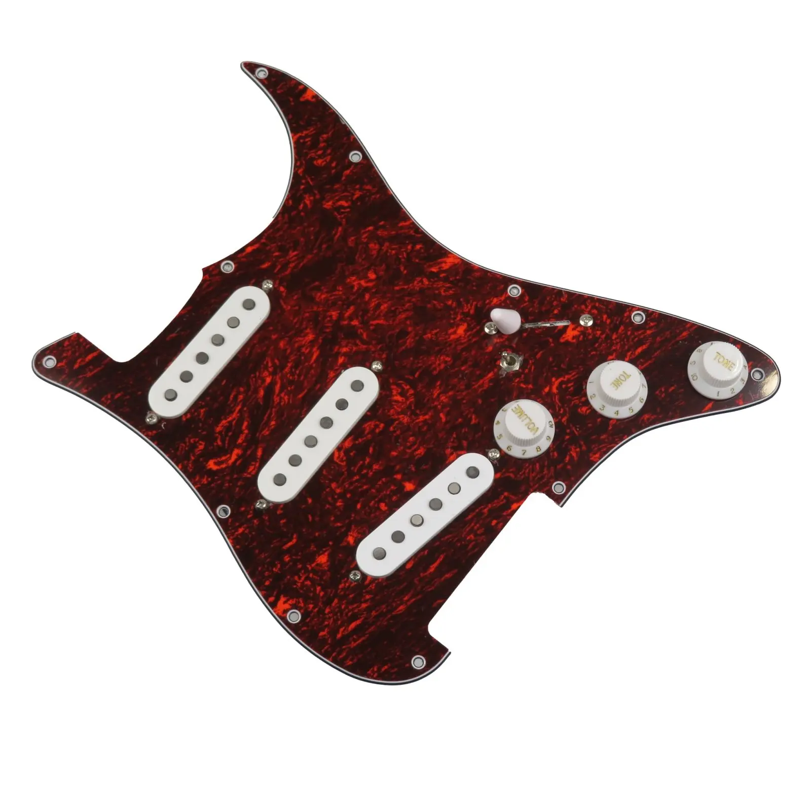 7-Way loaded pickguard Guitar Pickups SSS 60s Style single coils Alnico 5 wiring