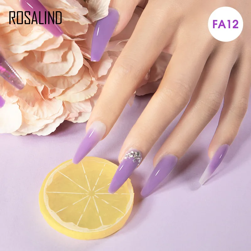 ROSALIND Gel Polish Set UV Vernis Semi Permanent Primer Top Coat 7ML Varnish Gel Nail Art Manicure Gel Lak Polishes Nails