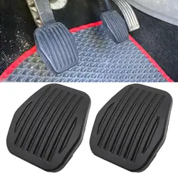 2Pcs Car Clutch Brake Rubber Pedal Pad Replacement Cover For Ford MK2 Focus III CMAX C-MAX II Kuga Auto Accessories Protector