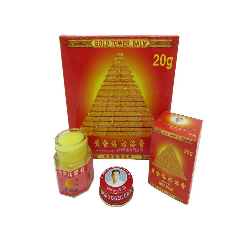 

Muscle joint massage balm Gold Tower Balm Active Cream Relieving Itching and Muscle Joints Rheumatism Pain-Killer Detumescence