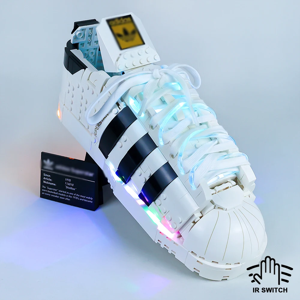 LED Lighting Kit for Creator Expert 10282 Original Superstar Sneaker Building Bocks (NOT Include Model)