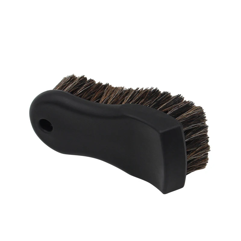 Horsehair Brush Car Portable Wheel Wash Brush Plastic Vehicle Tire Rim Cleaning Tools Scrub Wheels Cleaner Tool Car Accessories