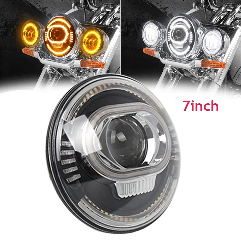 

Universal /7 inch 50W Motorcycle Led Headlights Projector For Harley Touring FLD Softail Heritage Street Glide Road King