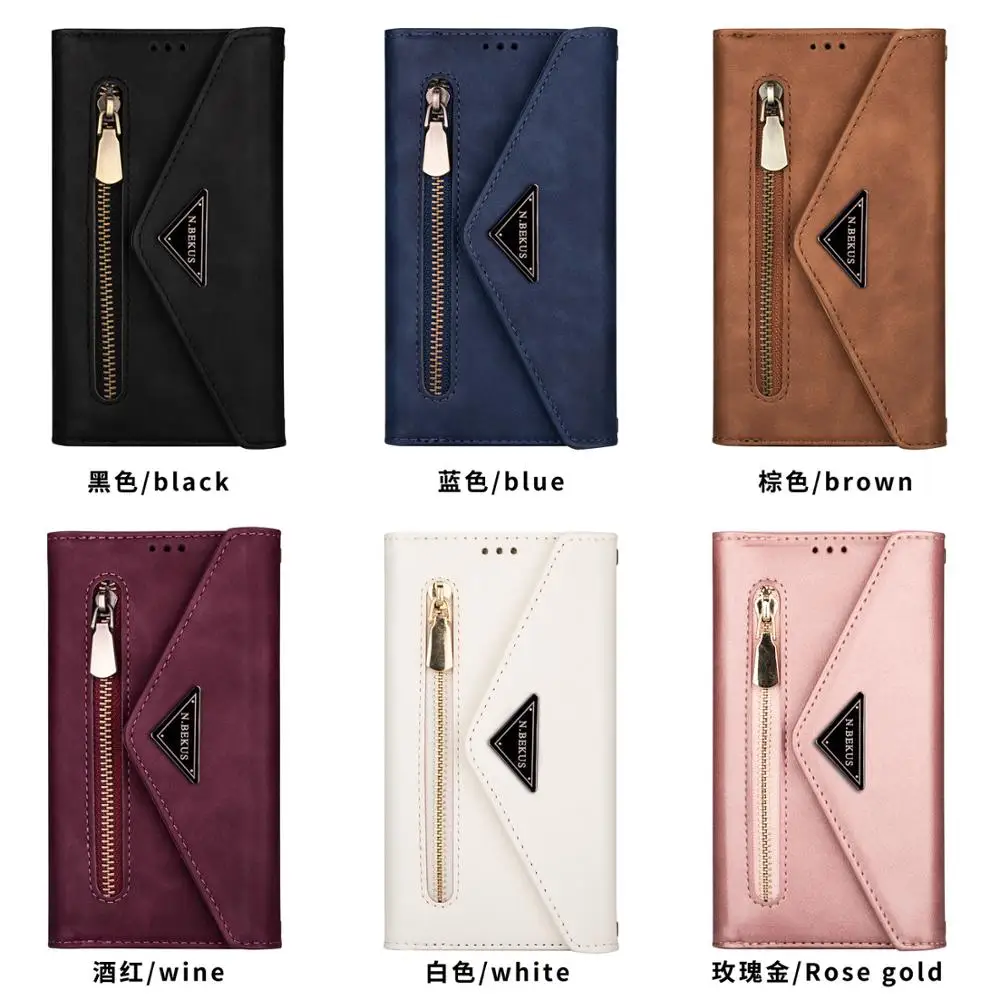 Luxury Card Slot Wallet Cover For Samsung Galaxy S24 S23 S21 S20 Ultra S10 S9 S8 Plus Handbag Flip Leather Cases