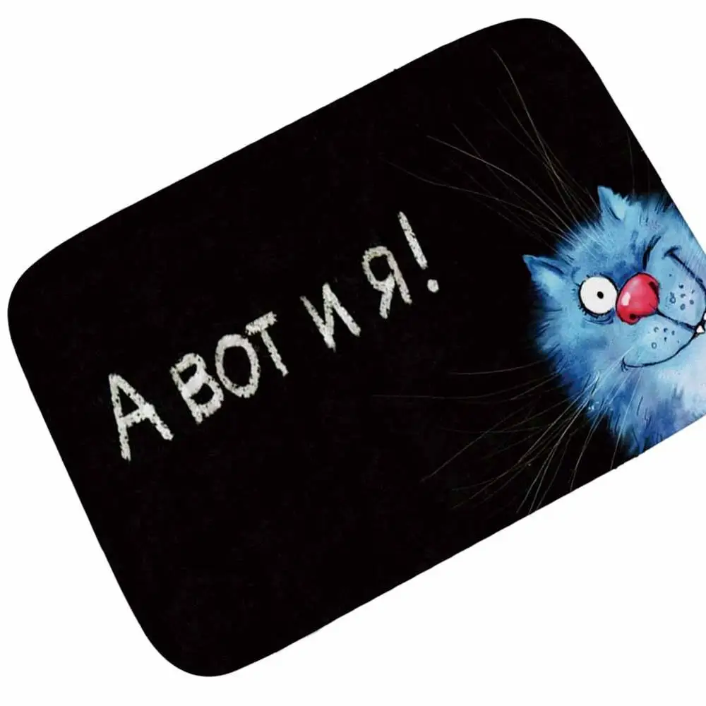 Russian Series Door Mat Flannel Bathroom Kitchen Carpets Doormats for Living Room Anti-Slip Floor Tapete Rugs