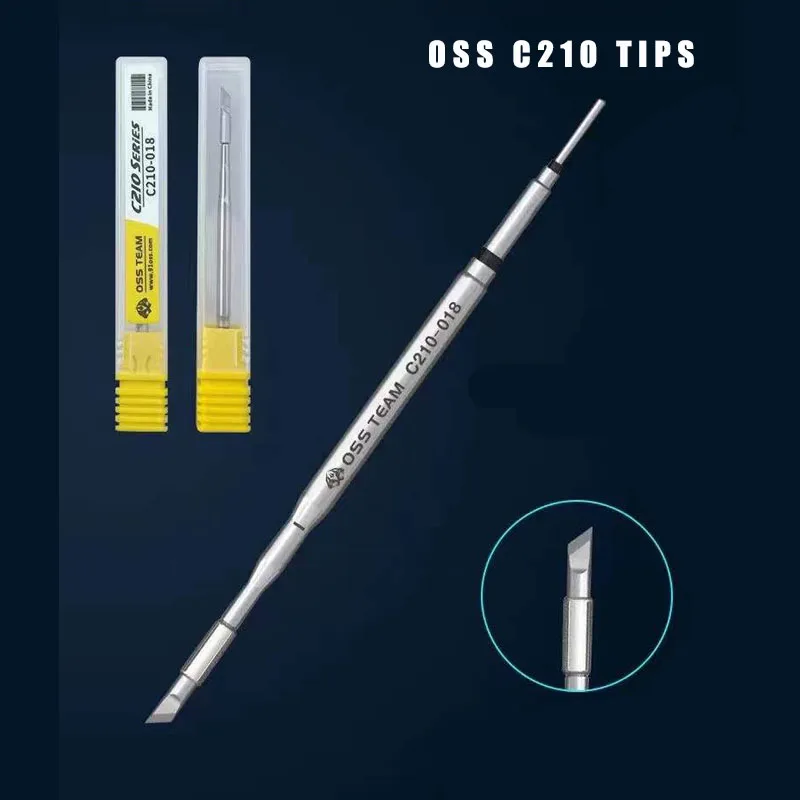 OSS TEAM C210 Universal JBC Soldering Iron Tips Lead Free Welding Three Types For the T210 Handle For Sugon T26 Solder Station