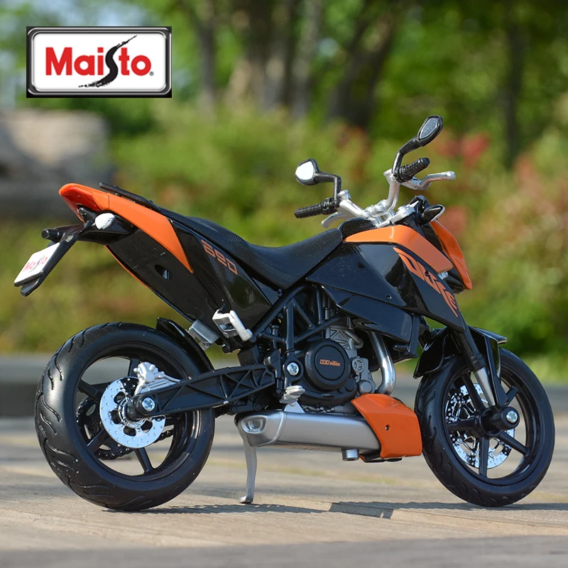 Maisto 1:12 KTM 690 Duke Orange Die Cast veicoli hobby da collezione modello di moto giocattoli