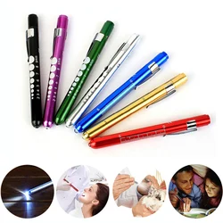 Medical Flashlight Lanterna With Pupil Gauge LED Pen Light Torch Lamp Outdoor Camping Work Light For Doctor Nurse Diagnostic