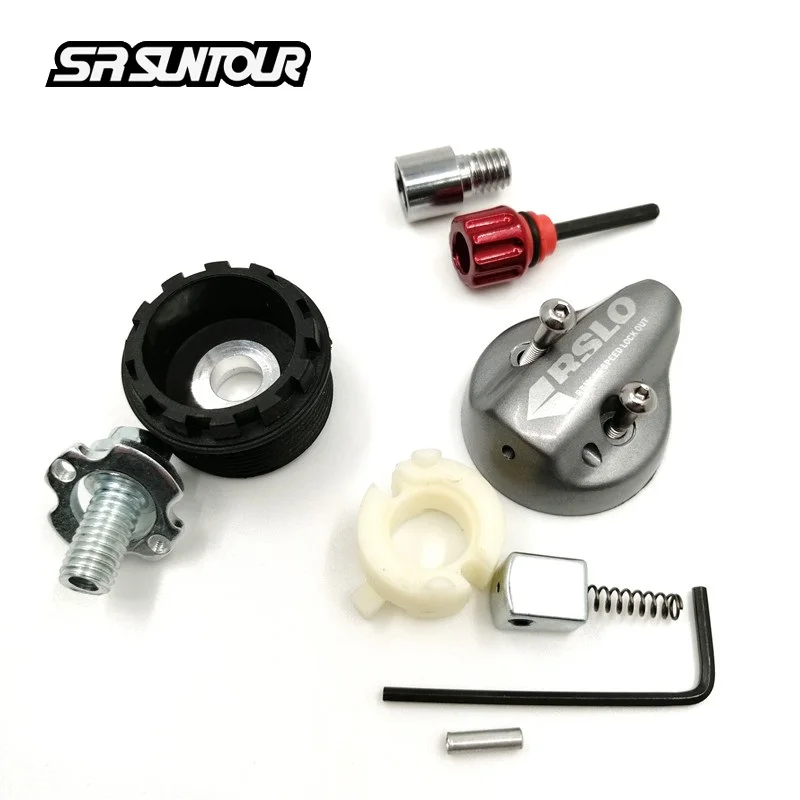 Suntour XCR Front Fork Damper Repair Parts Wire Controller Control Base Rebound Adjustment Screw Lever Damping Rod Accessories