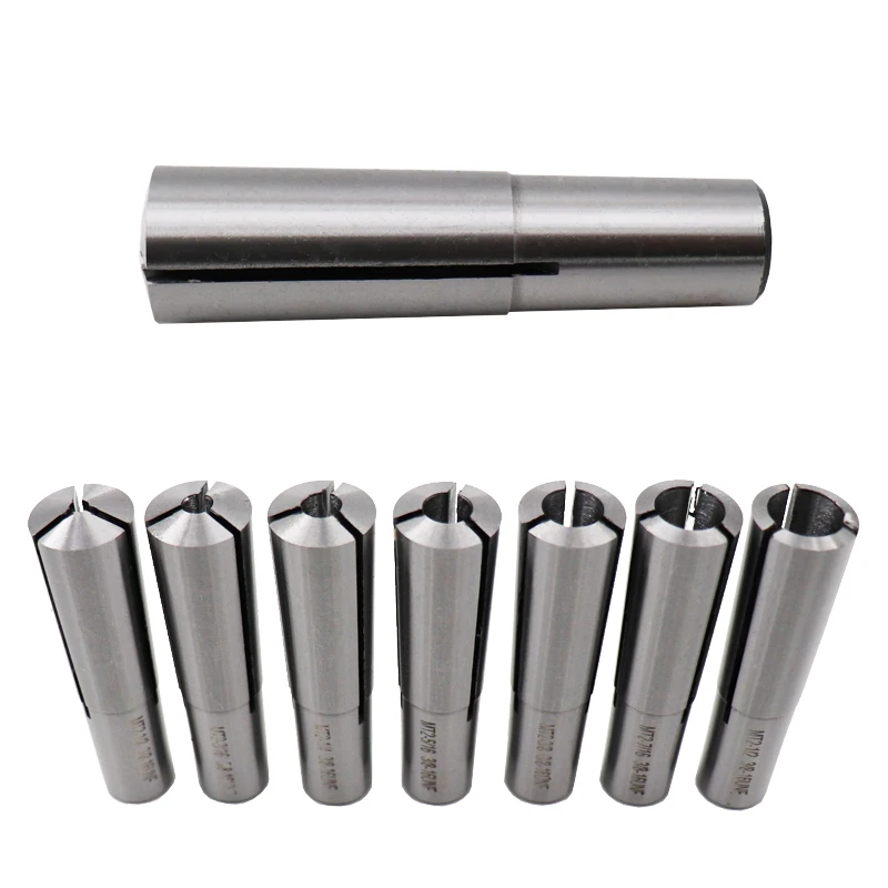1Set Imperial Thread 3/8-16UNF MT2 Morse Tapper Collet Morse Penjepit Musim Semi Collet Presisi Alat untuk Penggilingan Mesin CNC