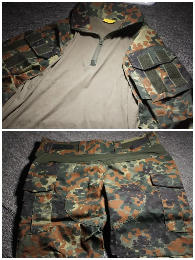 Imagem -05 - Fatos de Camuflagem com Almofadas de Cotovelo no Joelho Uniforme de Treinamento Azul Marinho Camisa e Calça g3