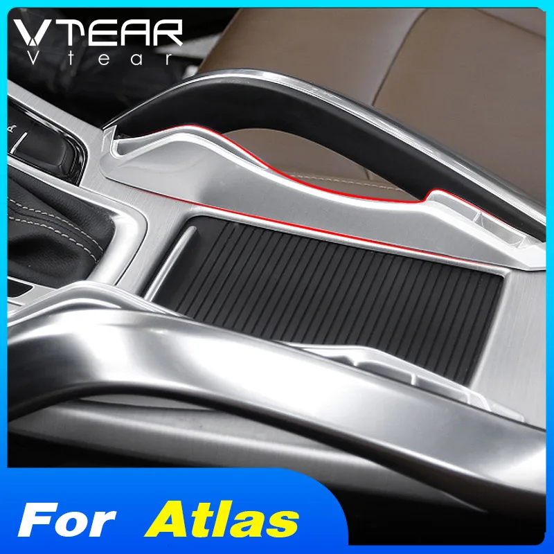 Vtear for Geely Atlas Emgrand NL-3 Proton X70 car center console armrest strorage box container organizer case accessories strip