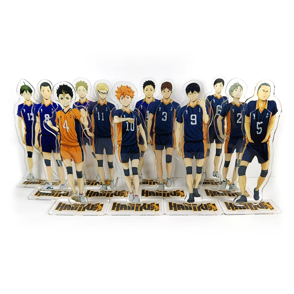  karasuno school  acrylic stand figure model plate holder cake topper anime