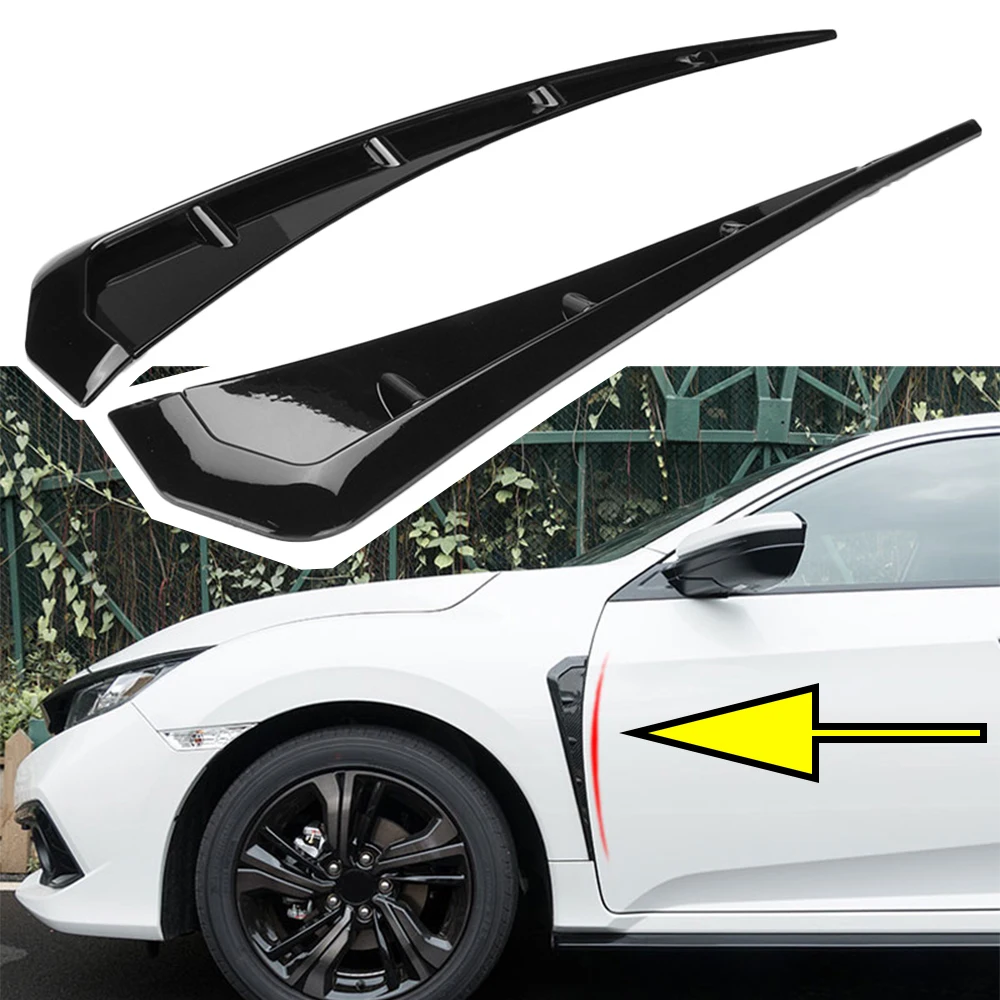 

Автомобильный Стайлинг, боковое крыло, Крышка вентиляционного отверстия, универсальное боковое крыло, Крышка вентиляционного отверстия, впускное крыло, декоративная отделка, подходит для Honda, BMW