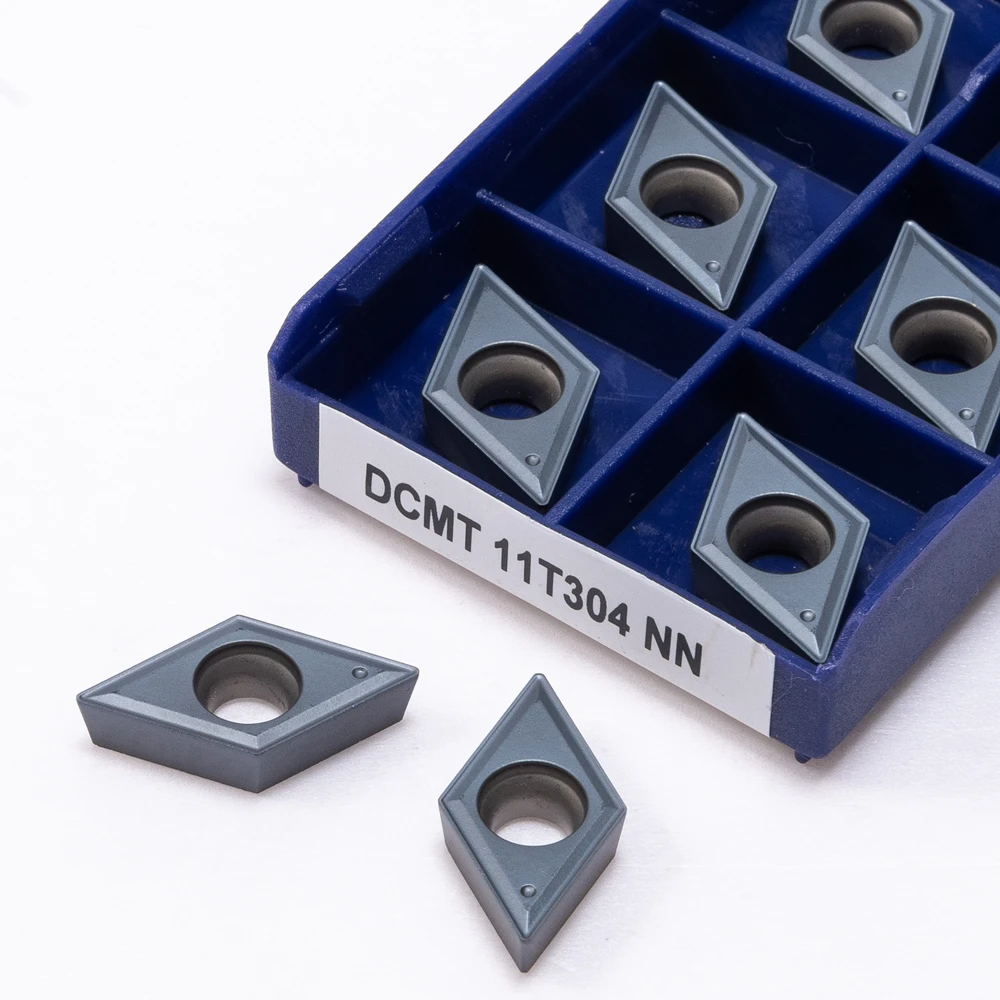 DCMT11T304 DCMT11T308 NN LT10 CNC Carbide Inserts Milling Turning Tools for Steel DCMT 11T304 11T308