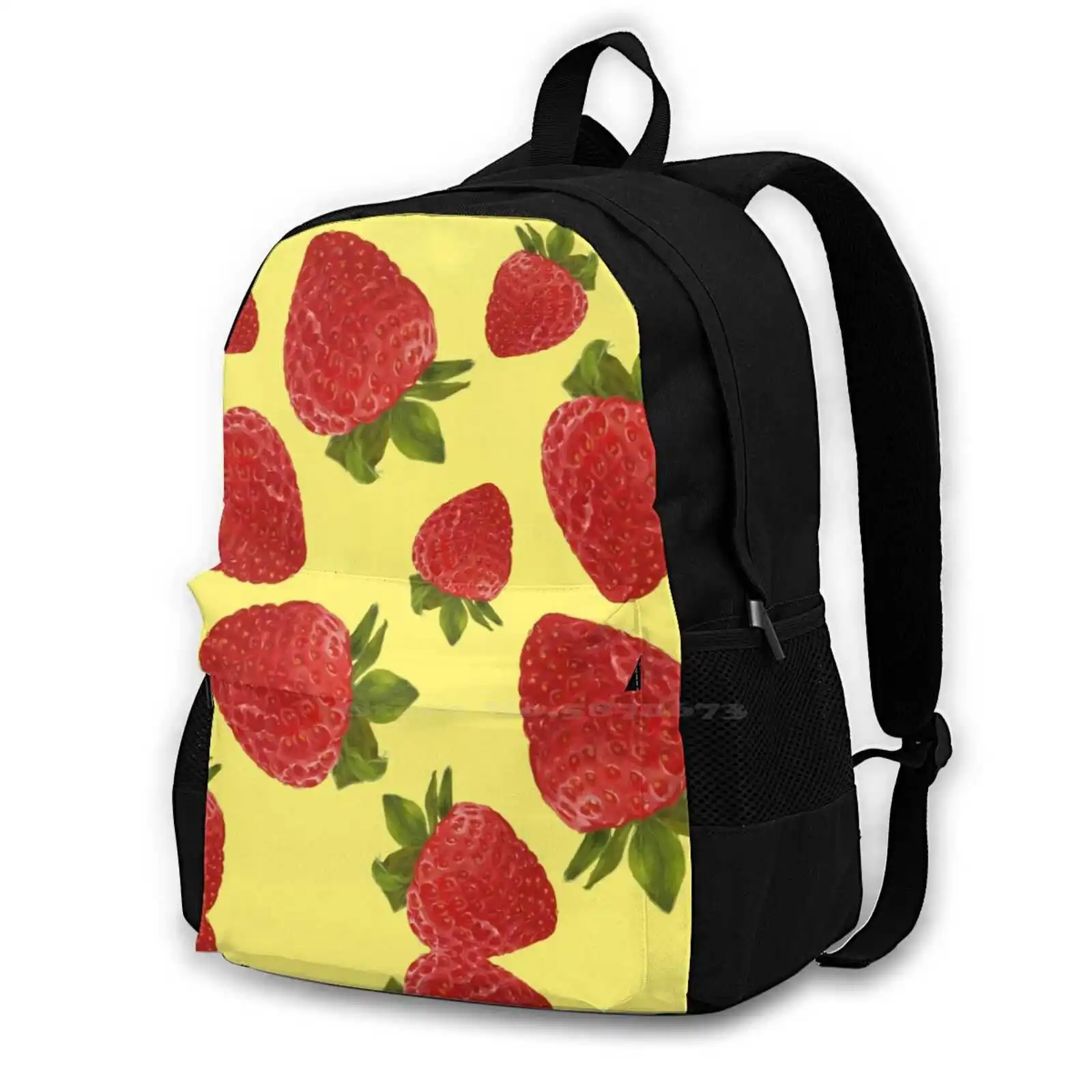 

Strawberry Picking In Fields New Arrivals Unisex Bags Casual Bag Backpack Strawberry Cute Kawaii Pastel