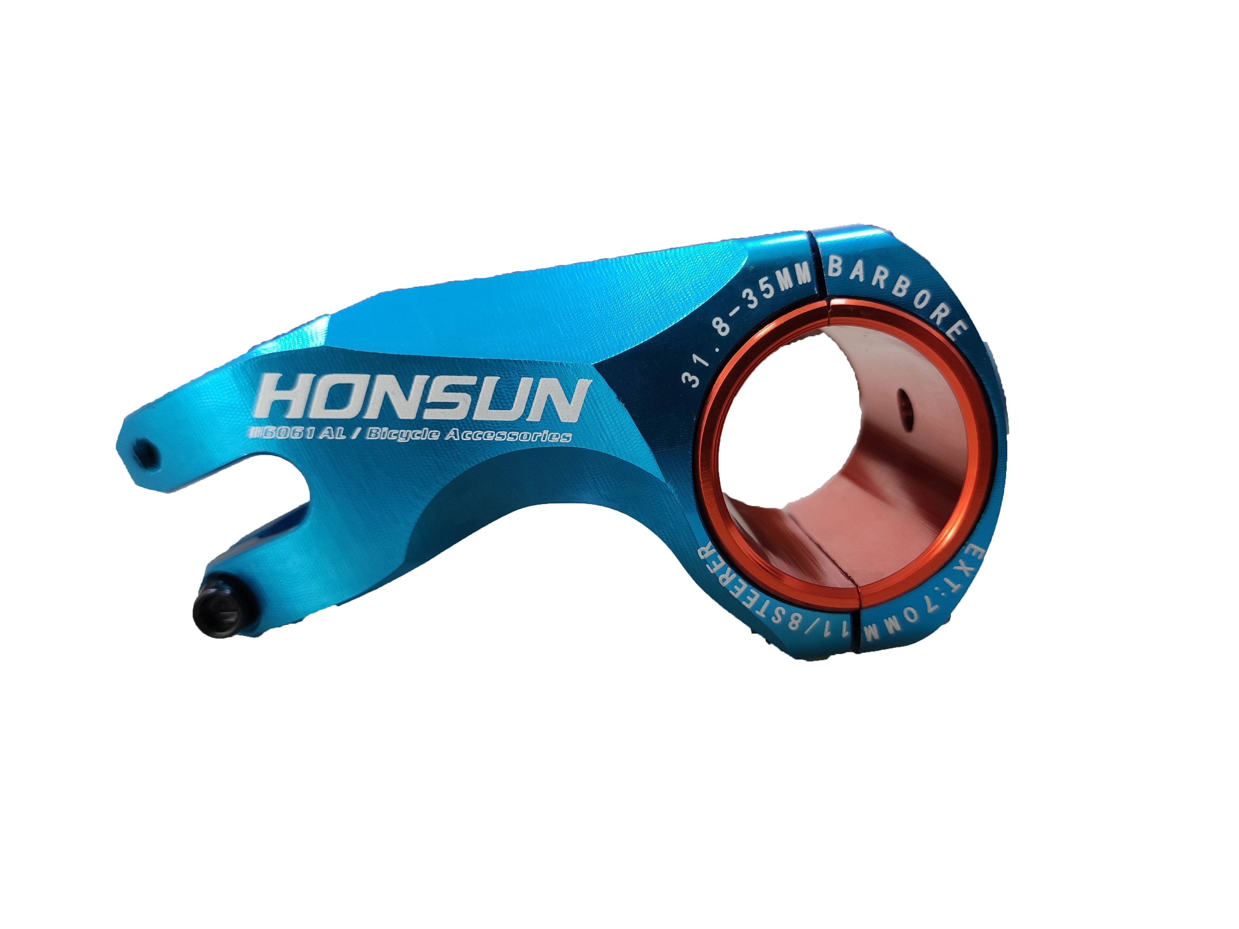 HONSUN Mountain bike 50/70mm High-Strength Lightweight handlebar riser 35mm /31.8mm Stem for XC AM MTB Mountain Bicycle part