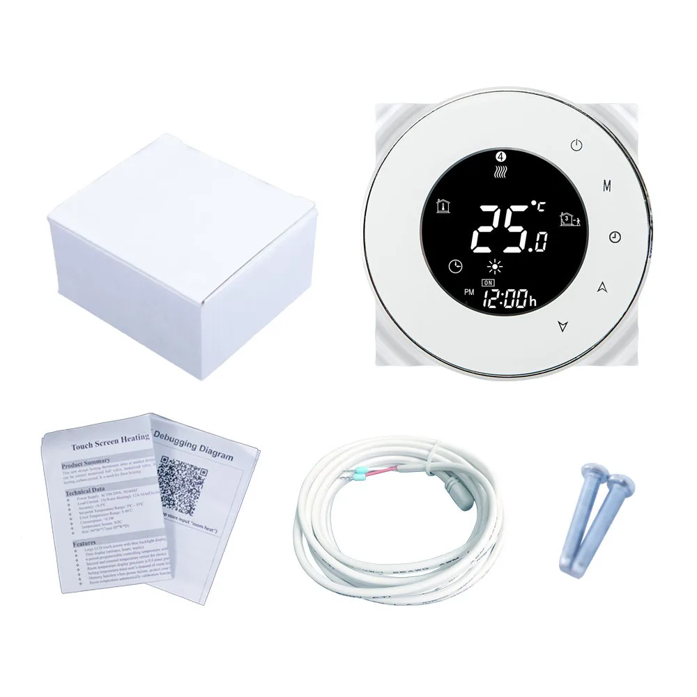 Wifi Smart Electric Floor Heating Thermostat Tuya APP Remote Control Backlight Weekly LCD Touch Screen Temperature Controller