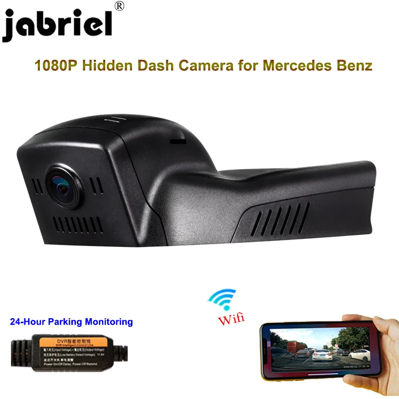 

Jabriel Auto 1080P Car Camera dash cam 24 Hour Recorder dual lens for mercedes benz gla 180 200 250 cla 200 220 250 w117 w156