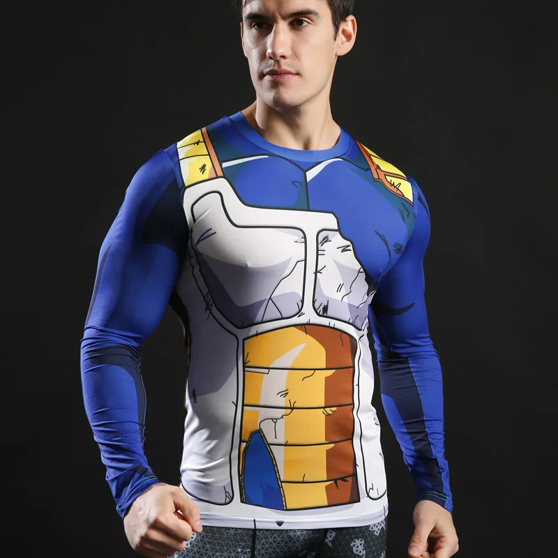 3D Printed T Shirts Cosplay Men Anime GOKU Shirts Fitness Compression T-Shirts Bodybuilding Tops Tees Vegeta Camiseta Tsthirt