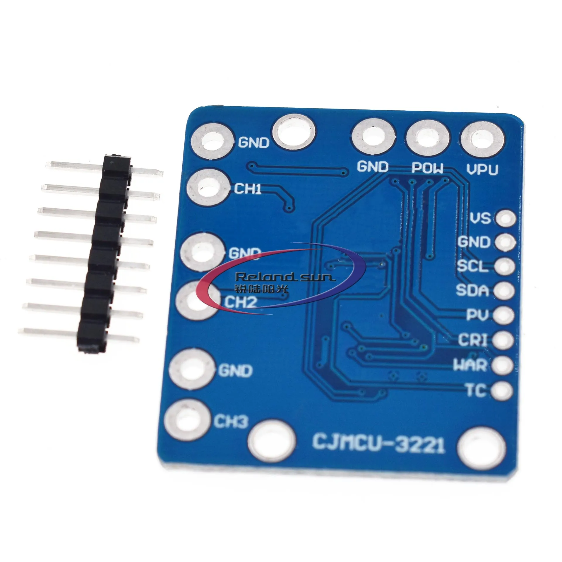 I2c Smbus Ina3221 Triple-Channel Shunt Stroom Voeding Spanning Monitor Sensor Board Module Vervangen Ina219 Met Pinnen