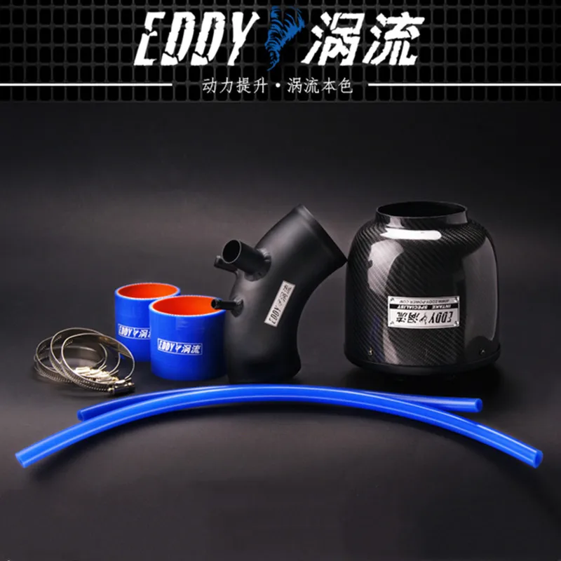 EDDY Intake System Air Intake Pipe & Carbon Fiber Air Filter for Hyundai Rohens Genesis Coupe 2.0T 2012 2013 Engine Parts